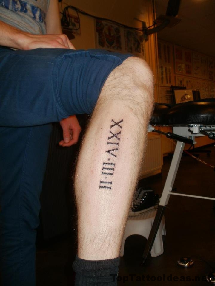 Roman Numerals Date Tattoo Top Tattoo Ideas