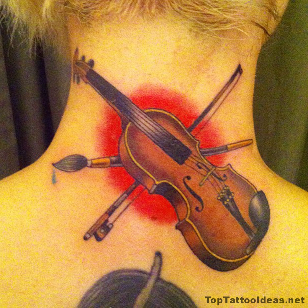 Fiddle Tattoos Designs - Tattoo Violintattoo Violin Violino Tatuagem Musica...